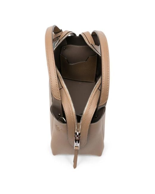 Tod's Brown T-Pendant Tote Bag