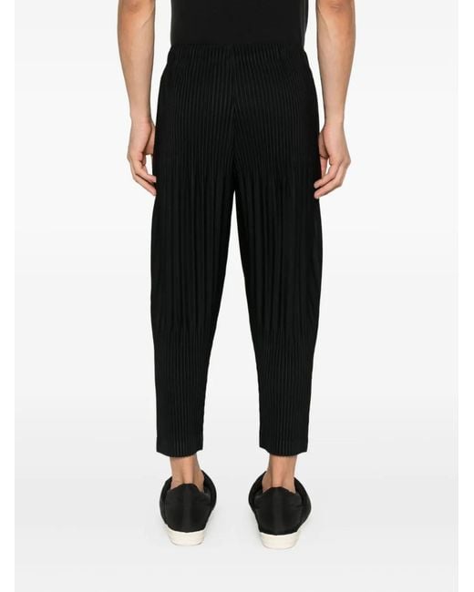Homme Plissé Issey Miyake Black Homme Plisse' Issey Miyake Pleated Trousers for men