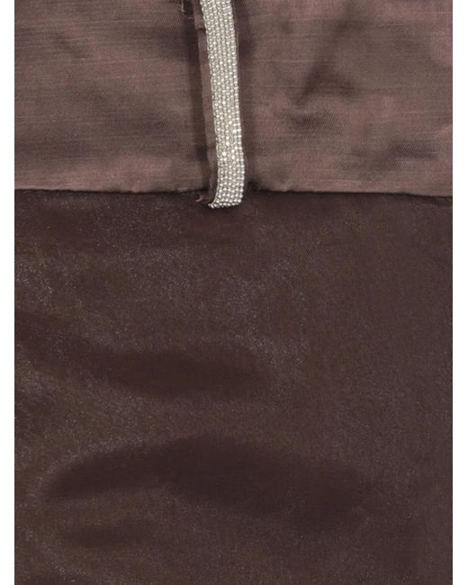 Pantaloni Con Orlo A Contrasto di Peserico in Brown