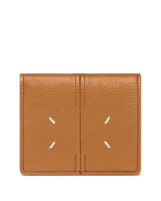 Maison Margiela Brown Stitching Wallet Clip