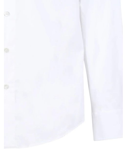 Vivienne Westwood White Orb-Embellished Cotton-Blend Shirt for men