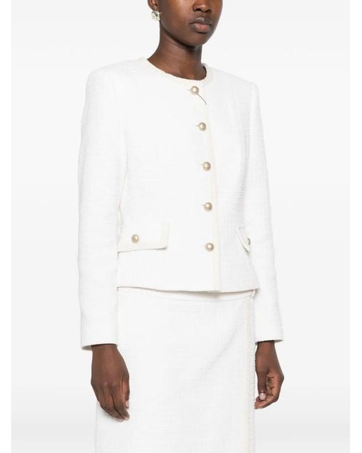 Andiata White Lesley Single-Breasted Jacket