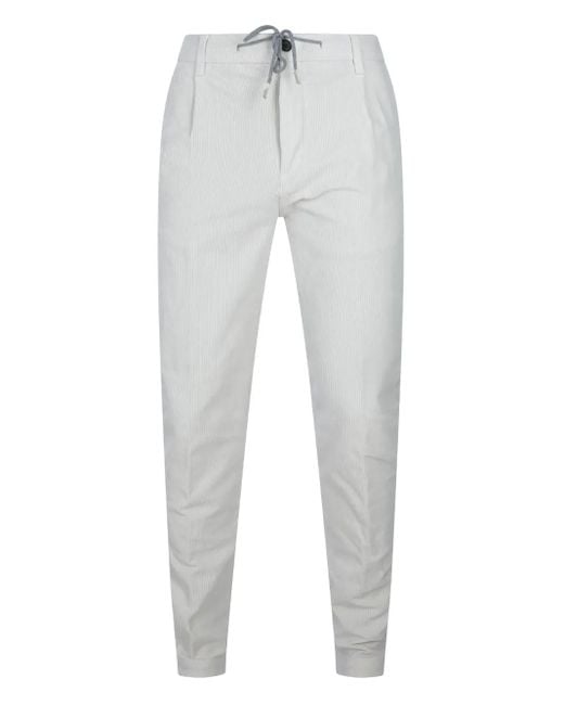 Eleventy Gray Drawstring Trousers for men