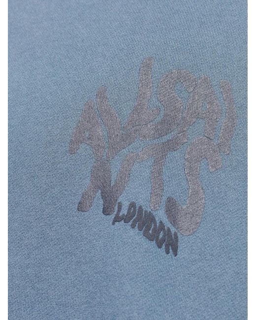 AllSaints Blue Orlando Graphic Sweatshirt for men