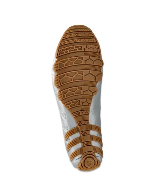 Adidas White Cross-Strap Ballet Flats