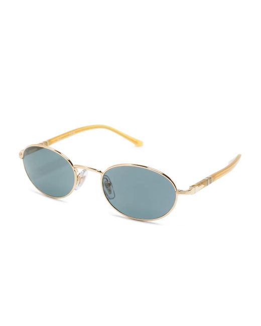 Persol Blue Oval-Frame Sunglasses
