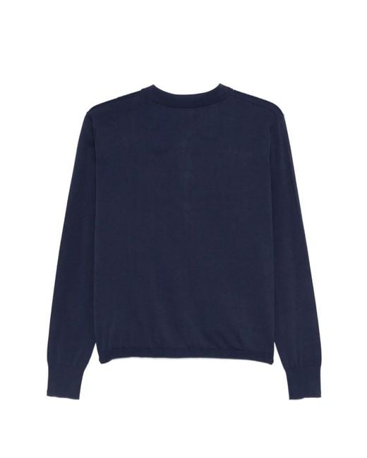 Aspesi Blue Collar Buttoned Cardigan