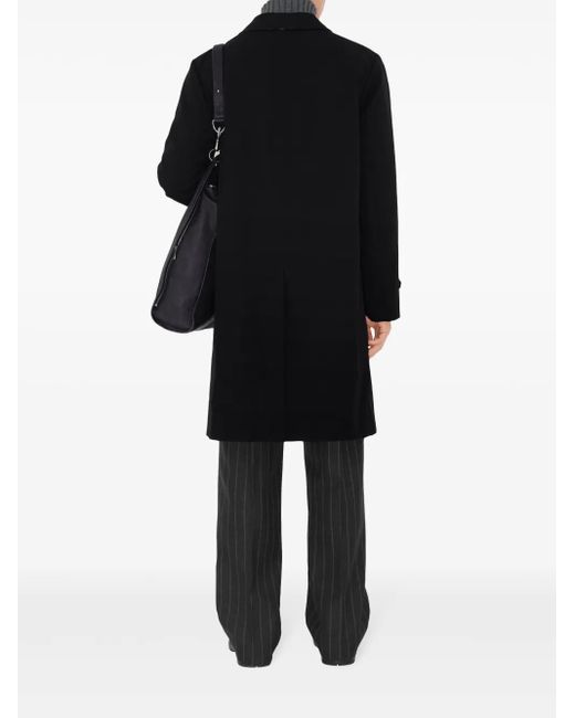 Burberry Black Single-Breasted Coat for men