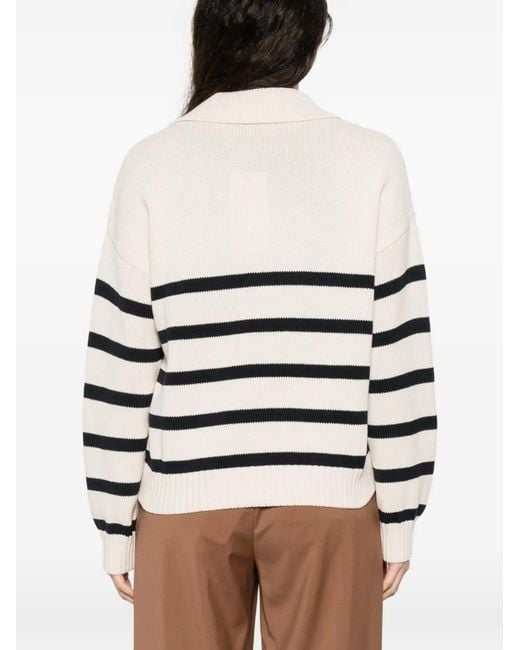 Pull À Rayures Weekend by Maxmara en coloris White