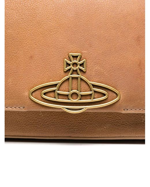 Vivienne Westwood Brown Schultertasche Aus Leder