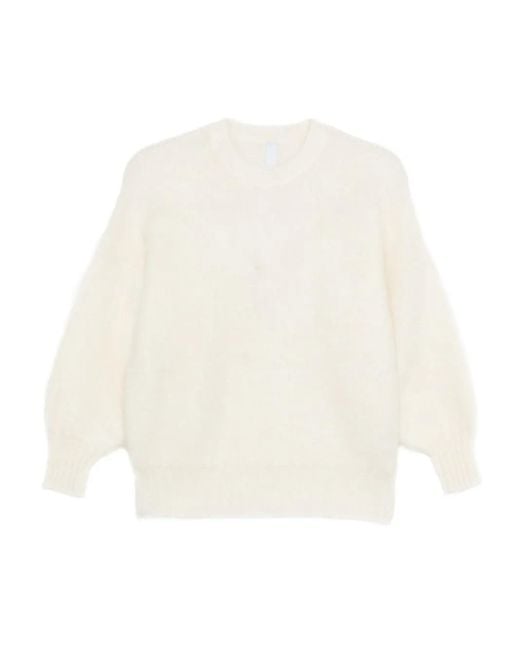 CFCL White Round-Neck Sweater
