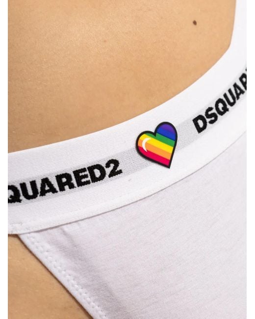 DSquared² Strings Met Logoband in het Multicolor