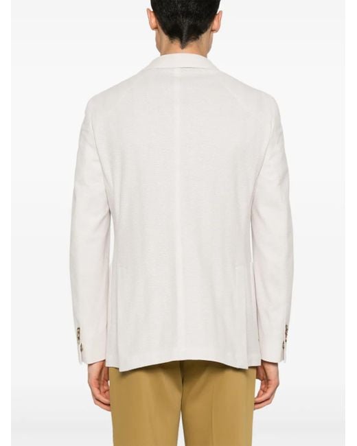 Blazer con doble botonadura BRERAS Milano de hombre de color White