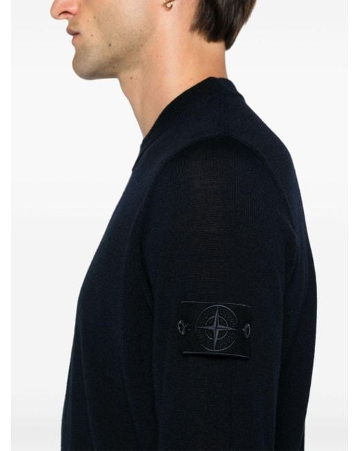 Stone Island Blue Ghost Sweater for men