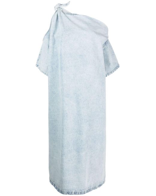 Christian Wijnants Blue Dubhe One-shoulder Maxi Dress