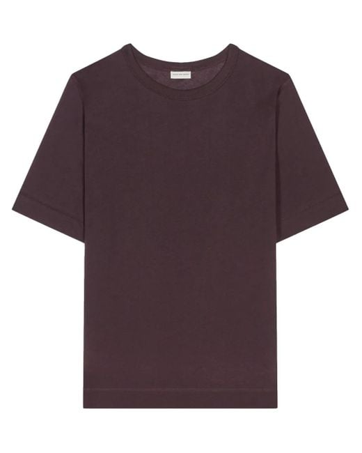 Dries Van Noten Purple Cotton T-Shirt