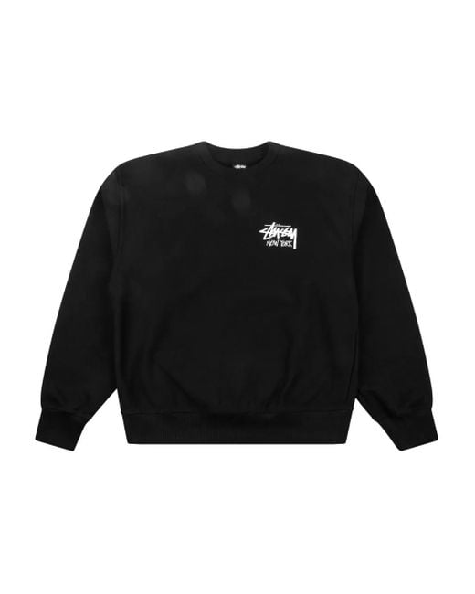 Stussy New York Sweatshirt mit rundem Ausschnitt in Black für Herren