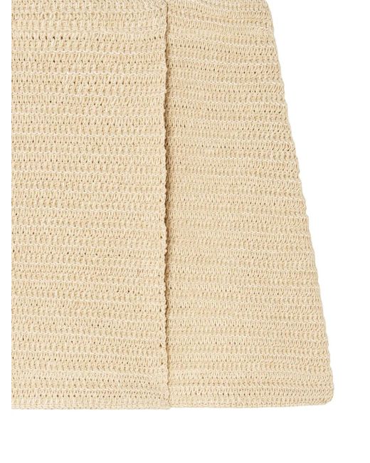 Alanui Natural Wrap Mini Skirt