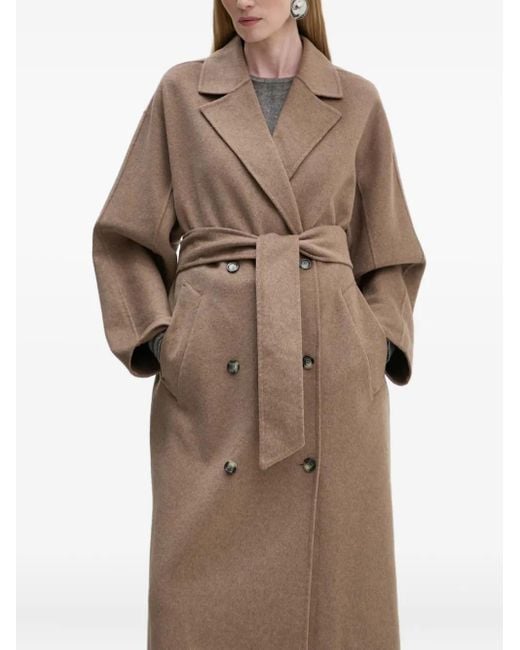 Day Birger et Mikkelsen Brown Belted Double-Breasted Coat