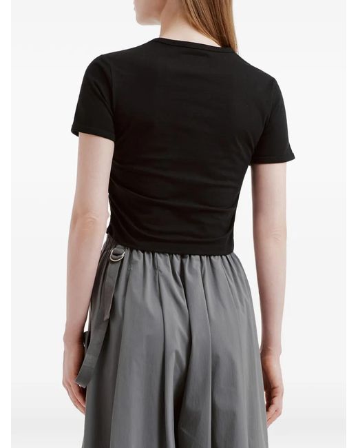 Izzue Black Graphic-Print T-Shirt