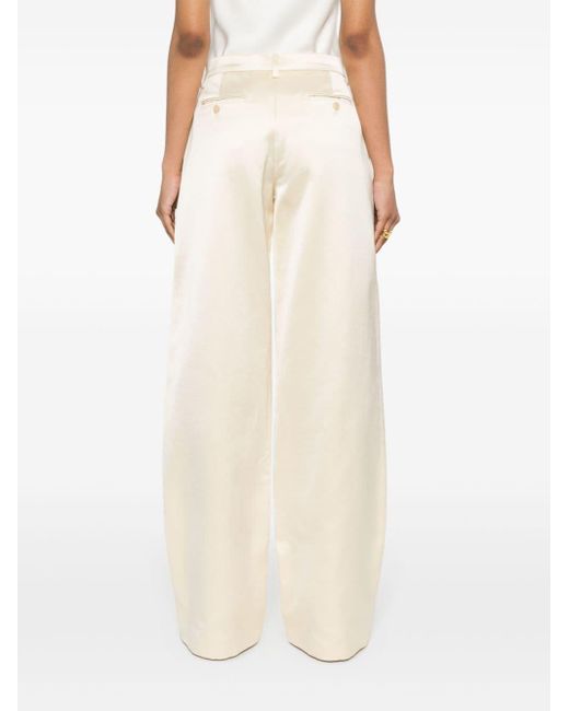 Magda Butrym Wide-leg Trousers Natural