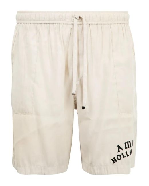 Amiri Shorts Mit Hollywood-Motiv in Natural für Herren