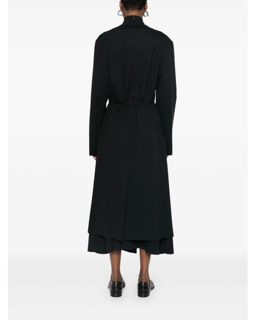 Aganovich Black Panelled Coat