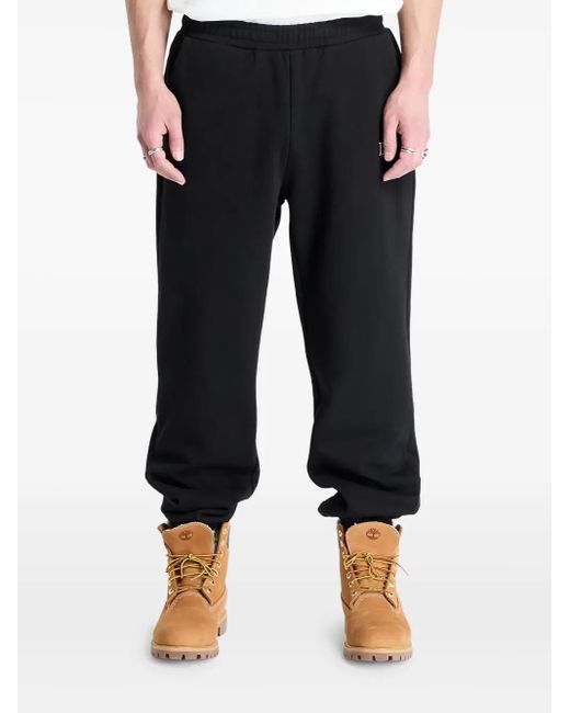 Dime Black Cotton Track Pants for men
