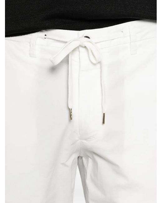 Briglia 1949 White Malibu Drawstring Shorts for men