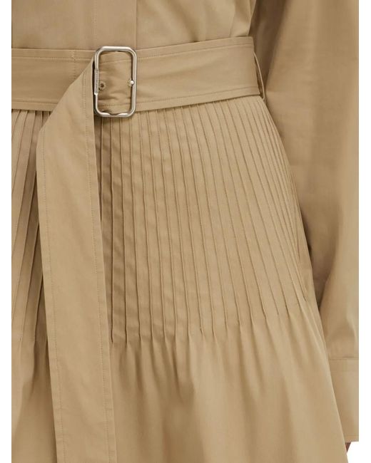 Ferragamo Natural Skirt With Micro Detail