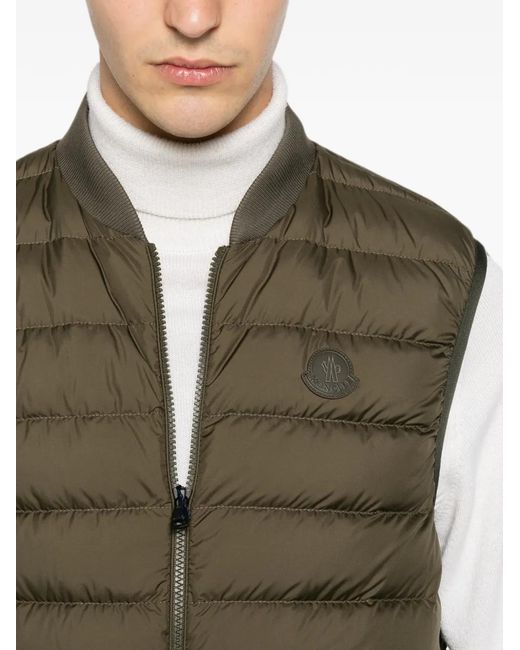 Moncler Green Froissel Quilted Gilet for men