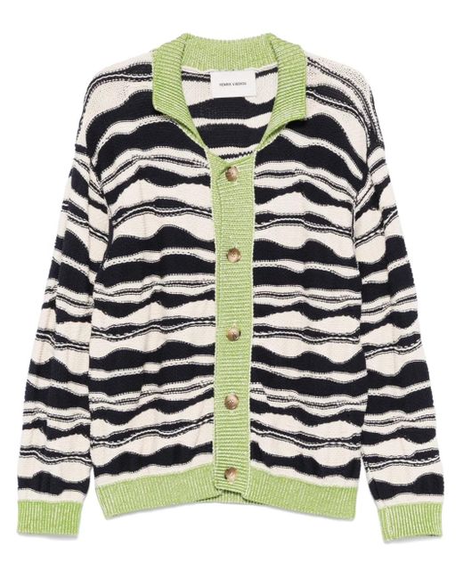 Henrik Vibskov Natural Purl-Knit Cardigan for men