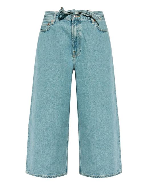 Samsøe & Samsøe Blue Saharper Wide-Leg Jeans