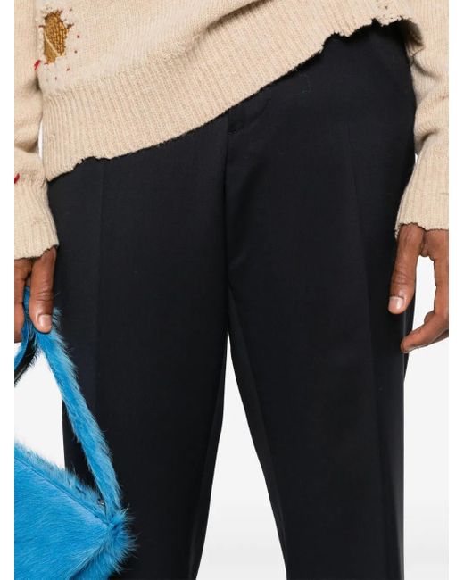 Vivienne Westwood Blue Mid-Rise Tailored Trousers for men