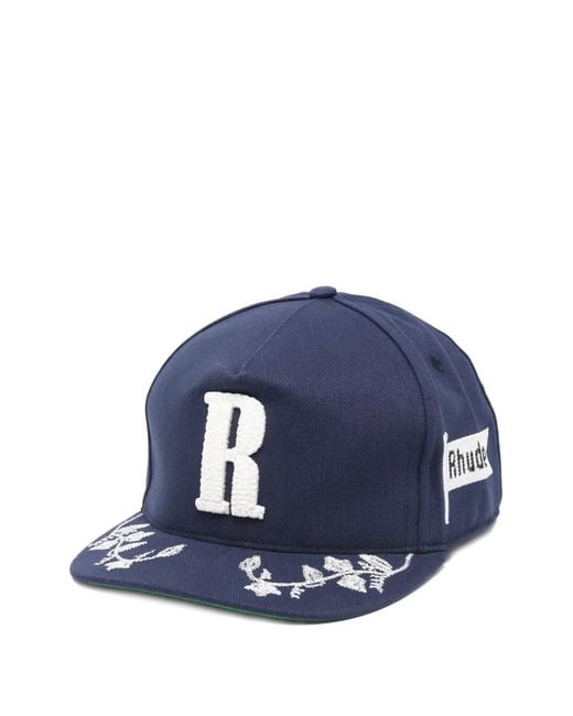 Rhude Blue Casquette Brodée for men
