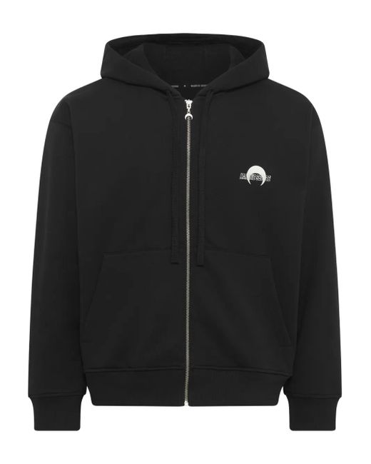 Felpa Ms Sport Con Zip E Cappuccio di MARINE SERRE in Black
