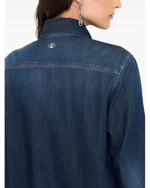 Liu Jo Spijkershirt Met Kant in het Blue