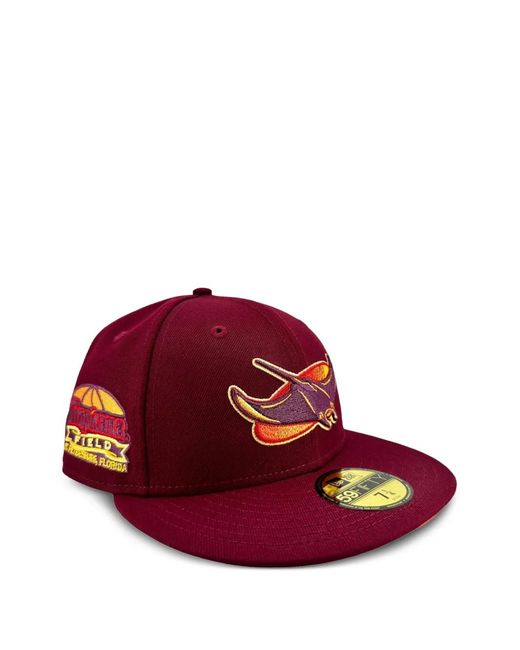 KTZ Red 59Fifty Tampa Bay Devil Rays Cap for men
