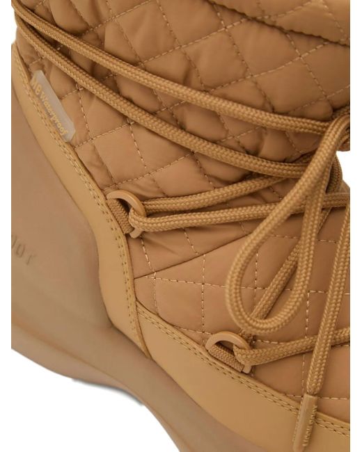Moon Boot Brown Mezzaluna Quilted Boots