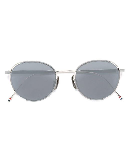 Thom Browne Gray Round Frame Sunglasses