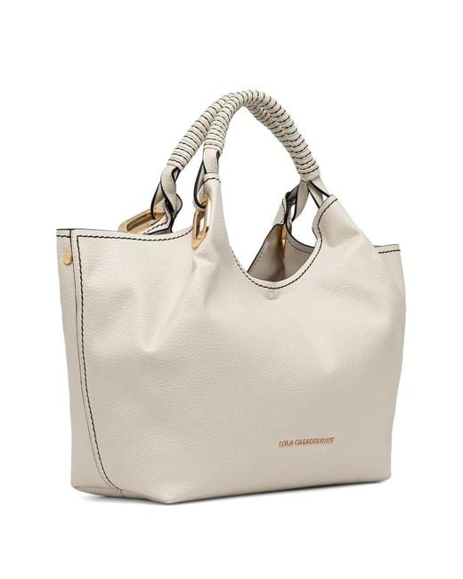 Lola Casademunt Natural Braided-Detail Tote Bag