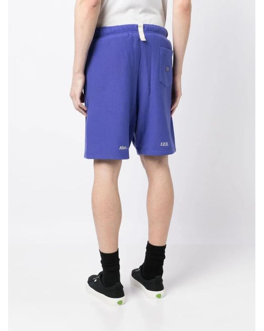 Shorts Sportivi Con Ricamo di Advisory Board Crystals in Blue da Uomo