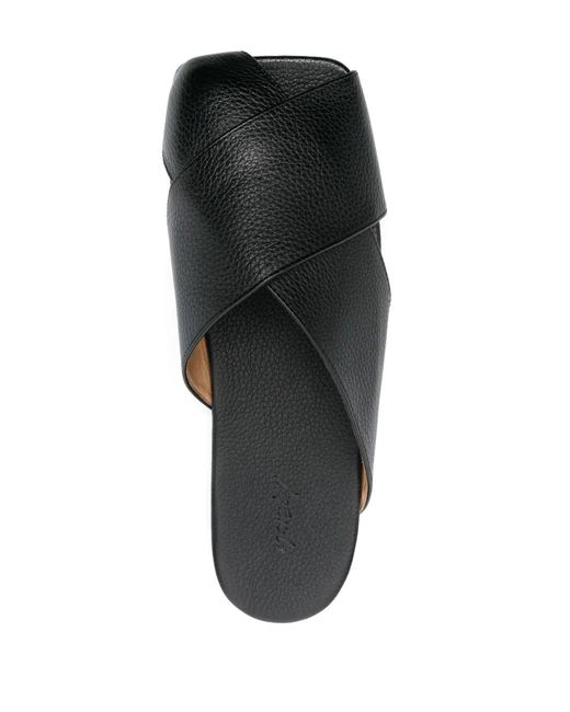 Marsèll Black Spatola Leather Mules for men