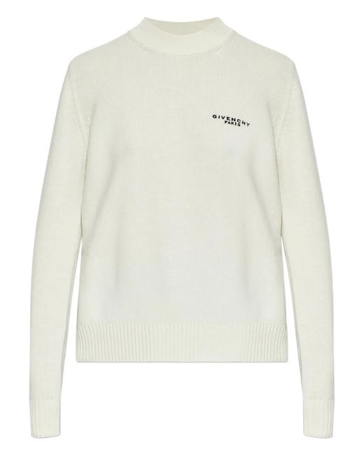 Givenchy White Pullover Mit Logo