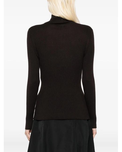 N.Peal Cashmere タートルネック セーター Black