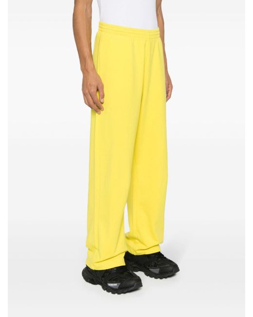 Pantalon de jogging à patch logo Balenciaga en coloris Jaune | Lyst