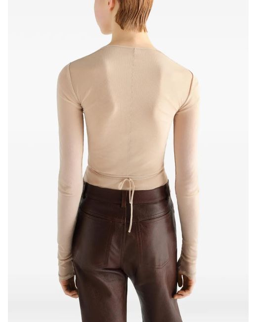 Lemaire White Ballerina Wrap Top
