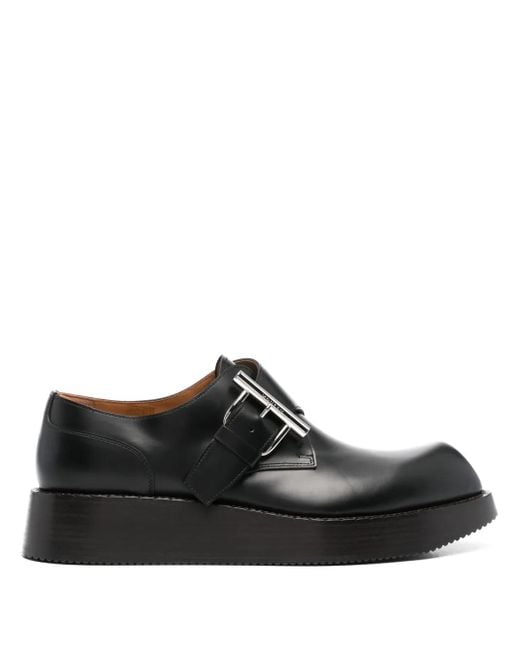 Alexander McQueen Black T-Bar Loafers for men