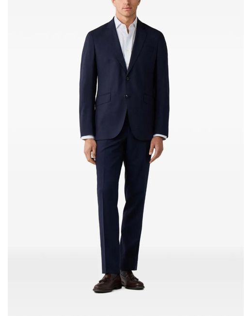 Hackett Blue Single-Breasted Blazer for men