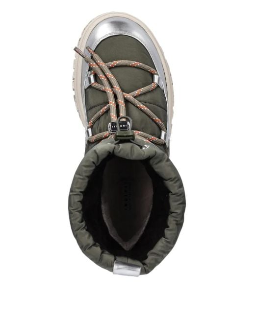 Inuikii Black Technical Performance Padded Lace-Up Boots